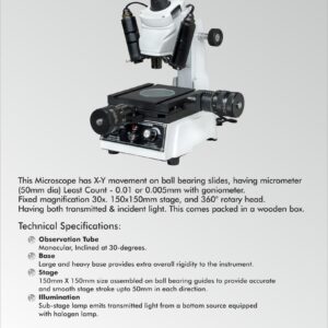 Toolmakers Microscope (Model : KW-900)